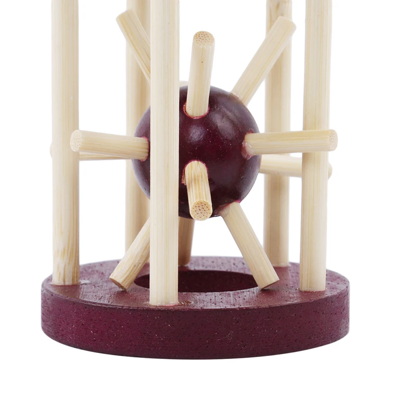 1 шт. деревянная развивающая замок вынуть шипами мяч логическая игра головоломка