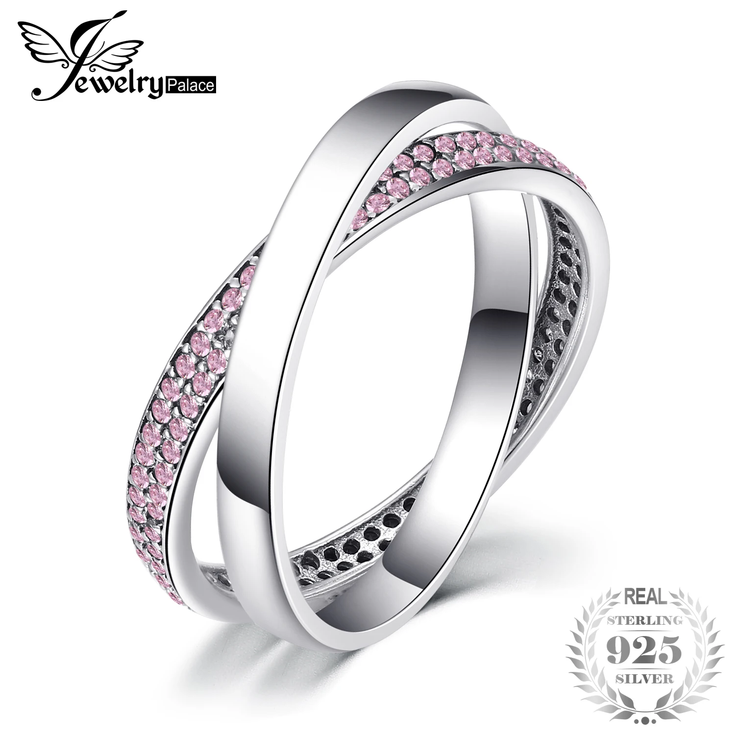 Jewelrypalace стерлингового серебра 925 Serenity любовь кольцо Новая мода Серебряные кольца