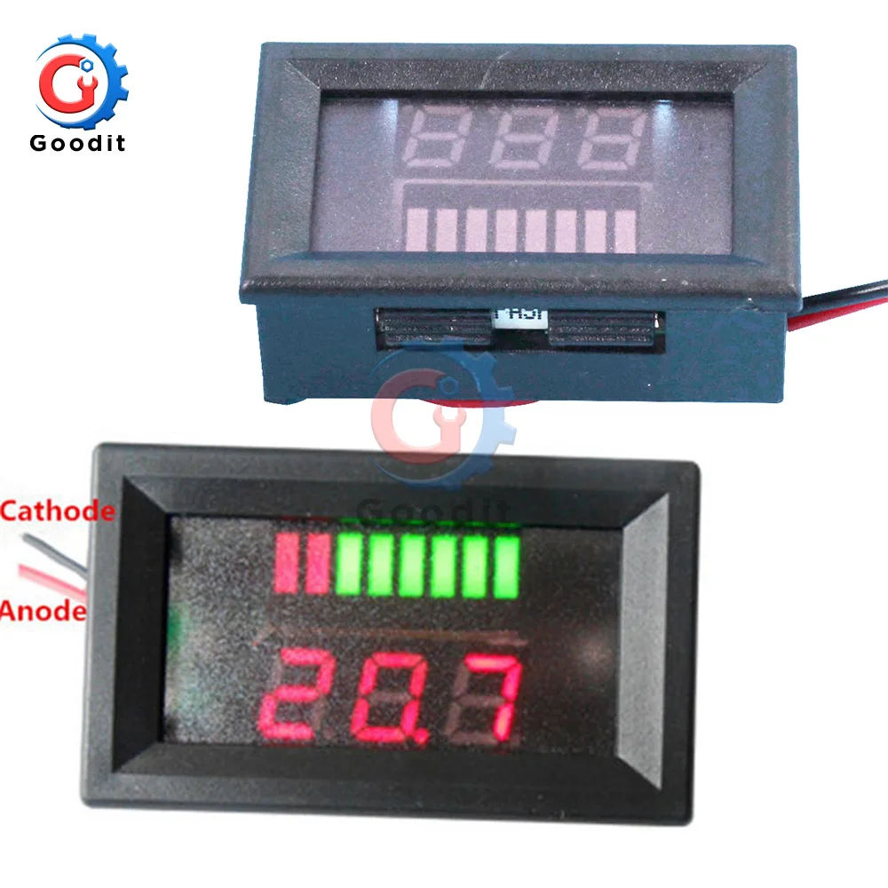 6V Lead-acid Lithium Battery Capacity Indicator Module Red Green Display Status Tester Storage Power Level Meter | Инструменты