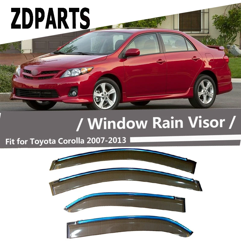 ZDPARTS 4 шт. автомобильный дефлектор для защиты от ветра Защита Солнца дождя
