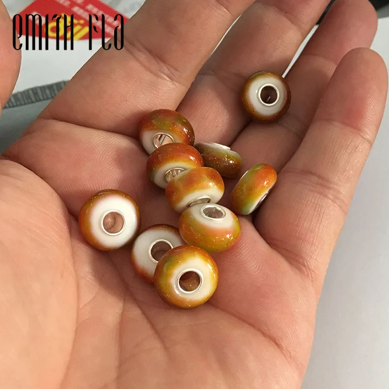 Браслет из серебра 100% пробы с натуральным песчаным камнем|beads fit|beads beadsstone beads |