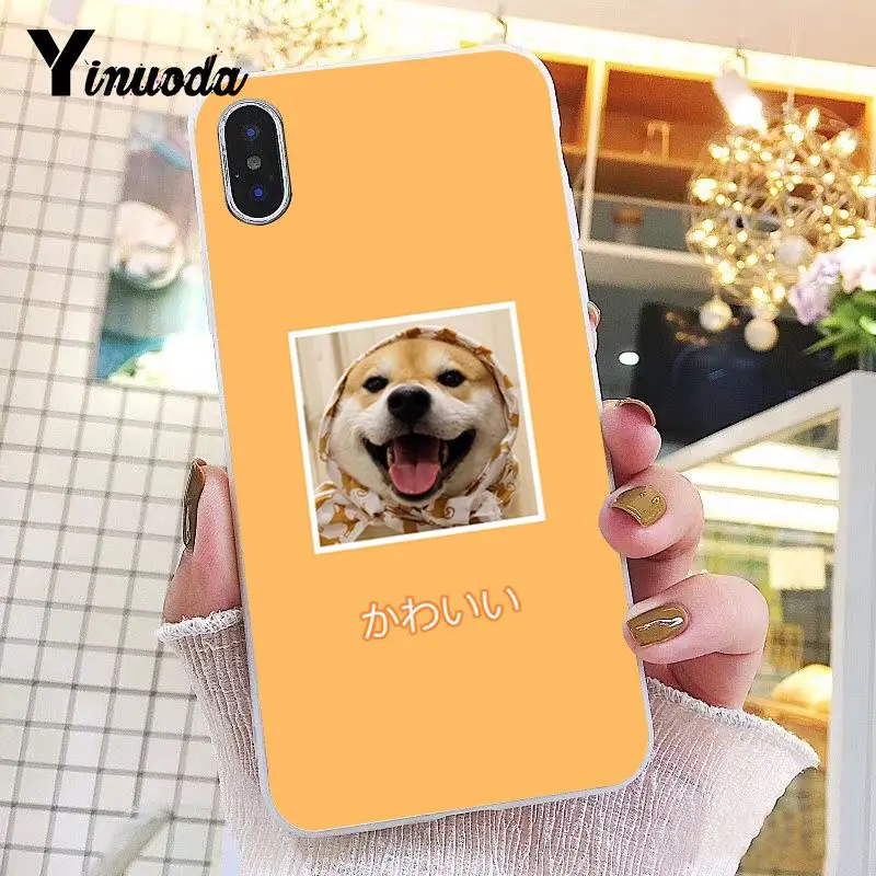 Yinuoda для iphone 7 XSMAX чехол собака Шиба ину Прозрачный телефона iPhone 8 6 6S Plus X 5 5S SE XR XS