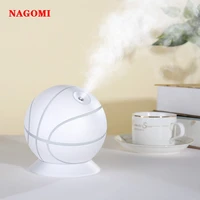 240ml ultrasonic air humidifier mini usb basketball aromatherapy essential oil diffuser with colorful light for home office