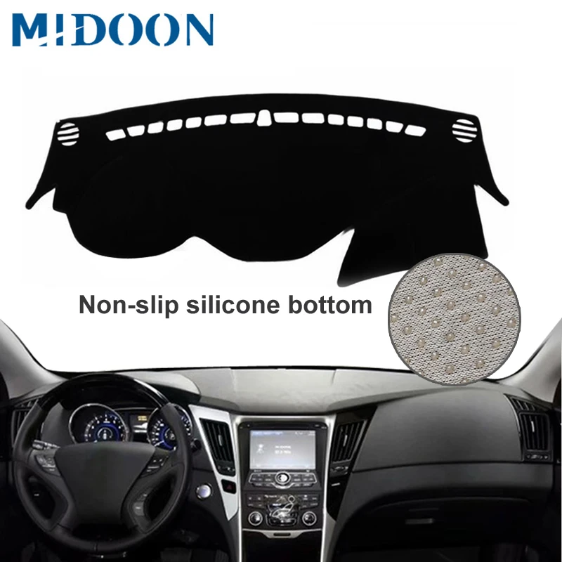MIDOON для Hyundai Sonata I45 2009- 2014 Чехлы стайлинга автомобиля коврик приборной панели