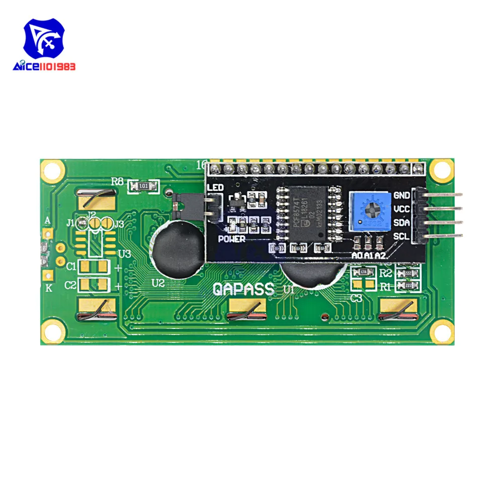 ЖК дисплей diymore 1602LCD с IIC I2C TWI последовательный интерфейс SPI Board 5V для Arduino|character