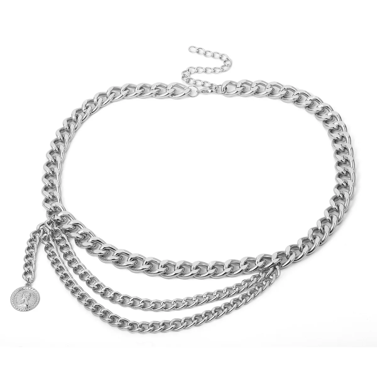 

Fashion Gold Belts Women Waistbands Multilayer Long Tassel Belt Party Jewelry Dress Waist Chain Coin Pendant Belt ceinture femme