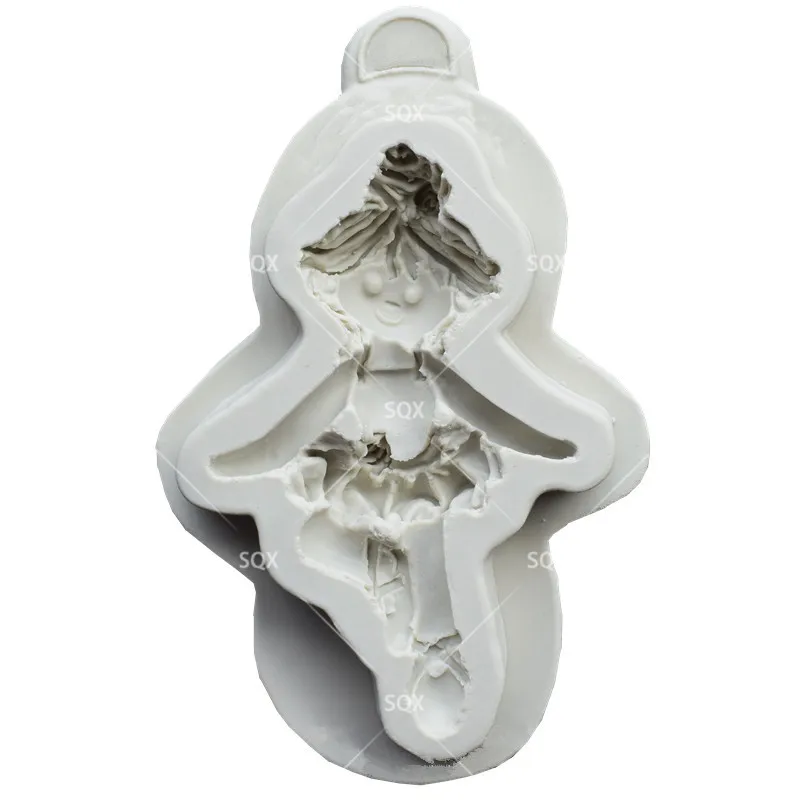 Часть танцевальной девушки формы для выпечки торта с мастикой силиконовые