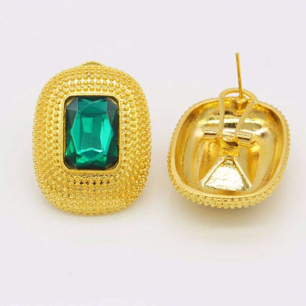 Комплект из колье серёг кольца и браслета золотого цвета | Украшения аксессуары