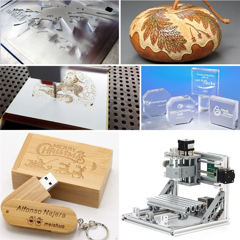 CNC 1610 мини лазерный гравировальный станок с ЧПУ DIY с ER11 Pcb станок для резьбы по дереву GRBL управление ЧПУ маршрутизатор стол