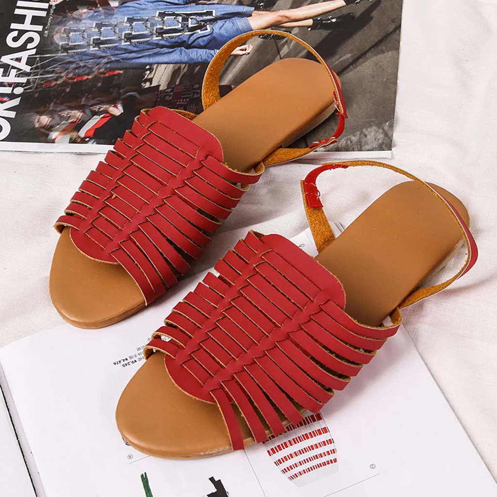 Xiniu sandales femme; коллекция года; Модные женские повседневные однотонные босоножки в римском стиле с открытым носком; тканевая пляжная обувь на плоской подошве;#0614