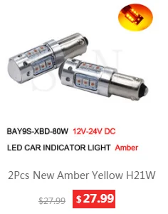 1 шт. H21W BAY9s 433D 120 градуса 10 светодиодный лампы для резервного копирования Фары заднего хода задний противотуманный фонарь Автомобильные стояночные огни указатель поворота светильник белого цвета