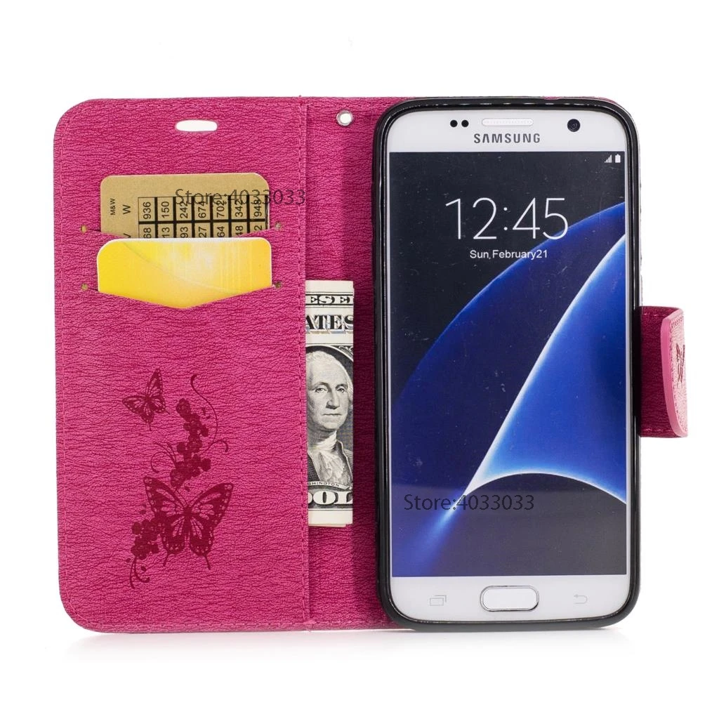 Чехол для samsung GalaxyS7 7 S G930 G930FD SM G930F флип чехол бумажник Стенд телефона PU кожаный