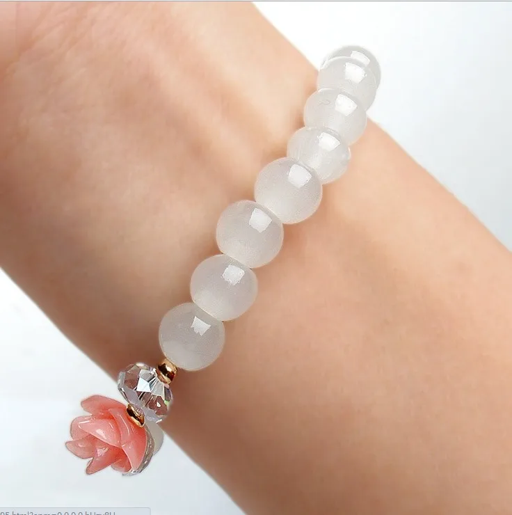 Оптовая продажа браслеты ручной работы из натурального камня эластичные