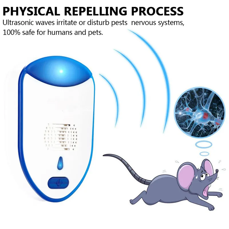 ЕС/США разъем электронный ультразвуковой анти отпугиватель комаров и насекомых