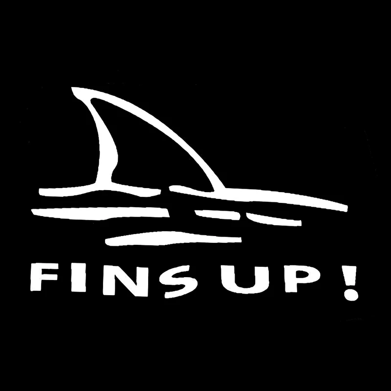 

11.5cm*7.2cm Fins Up Fashion Decoration Accessories Car Sticker Vinyl S4-0734