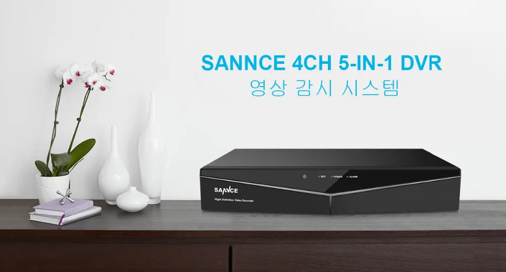 SANNCE 4 канала 5-в-1 720P DVR видео H.264 Регистраторы HDMI сети в реальном времени CCTV DVR 4CH Для домашняя камера видеонаблюдения системы безопасности
