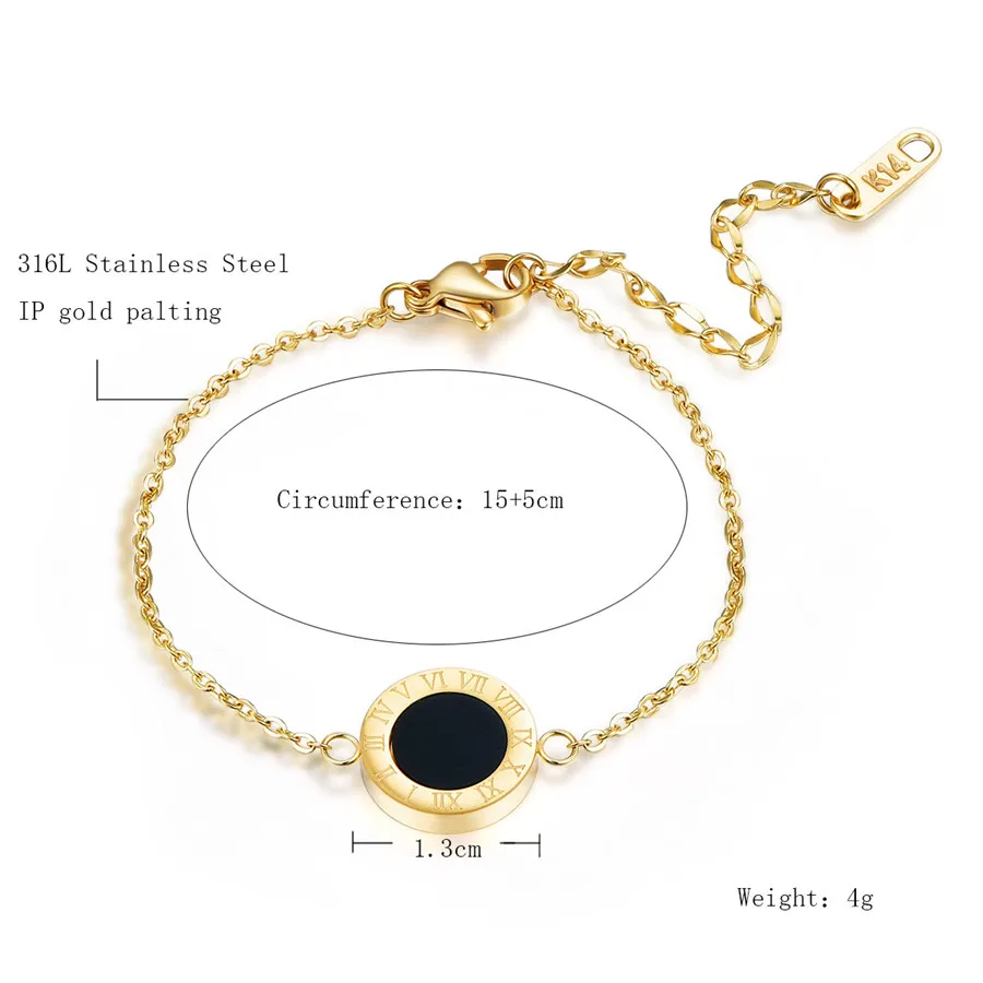 Браслет Martick цепочка с римскими цифрами браслеты для молодых девушек бижутерия