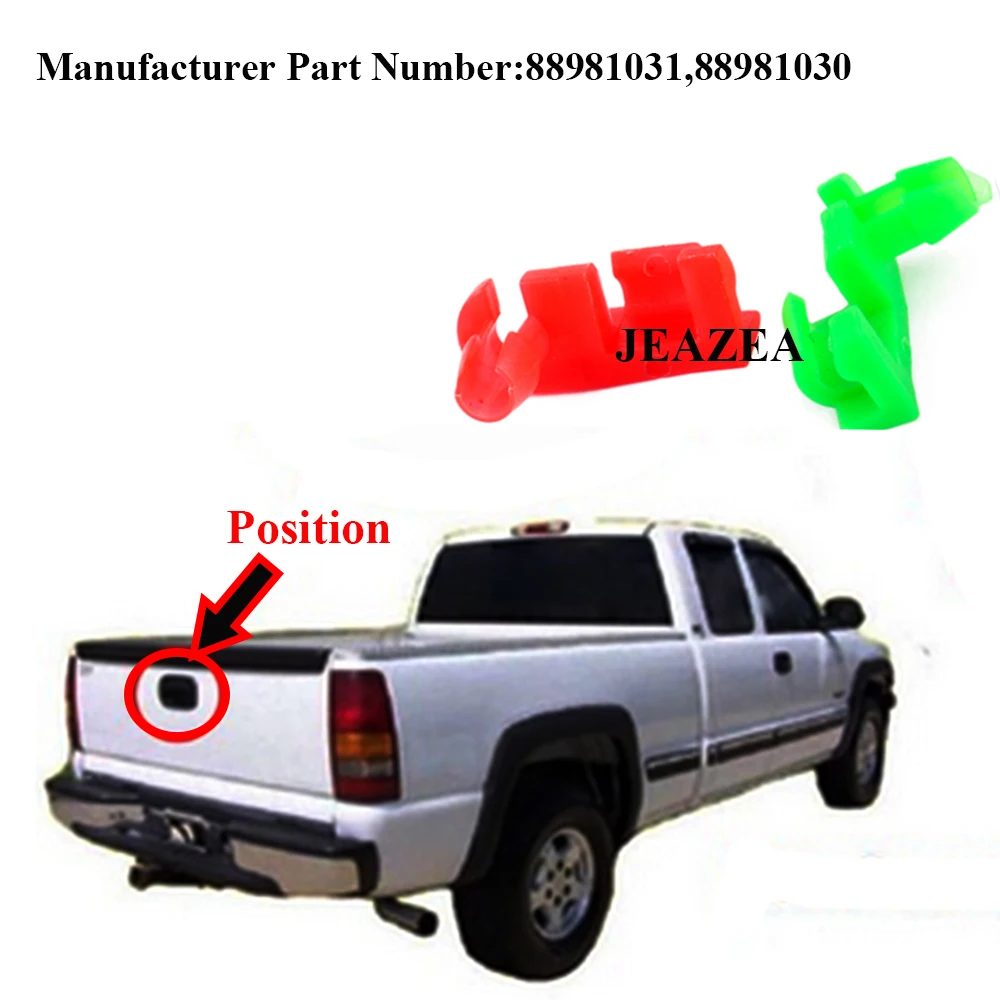 JEAZEA 2 шт. 88981031 88981030 левый и правый зажим для ручки багажника Chevrolet Silverado GMC Sierra 2004 2005