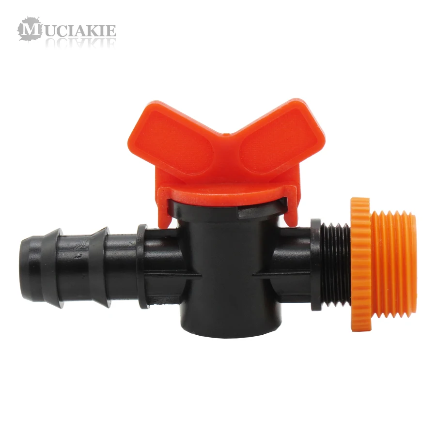 

MUCIAKIE 1 шт. 1/2 ''3/4'' мужской соединитель для садовой воды к DN20 адаптер с зазубринами Соединительная муфта для орошения с открытым землей соедин...