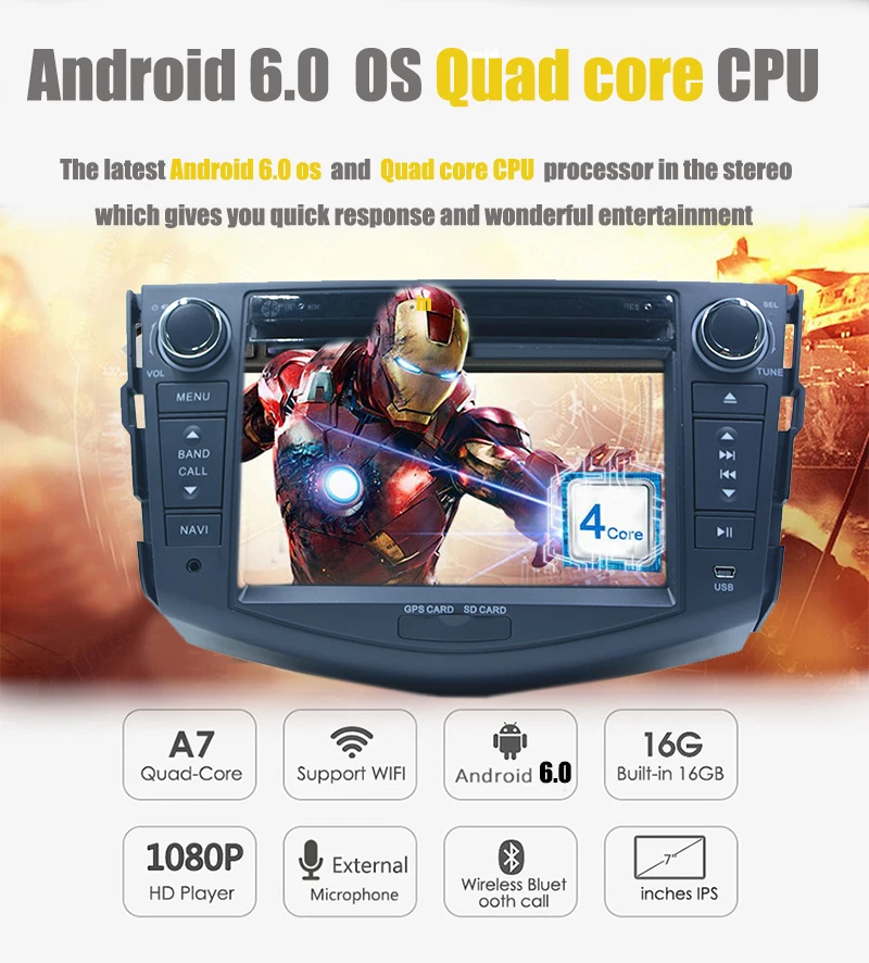 Android 8 1 Автомобильный GPS навигатор для Toyota RAV4 2006 2007 2008 2009 2010 2011 2012 DVD Плеер Cortex A7