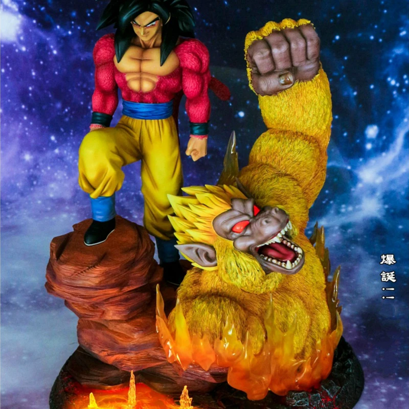 Супер Saiyan 4 Super Four Son Goku Kakarotto GK статуя Аниме фигурки аниме модель|Игровые и