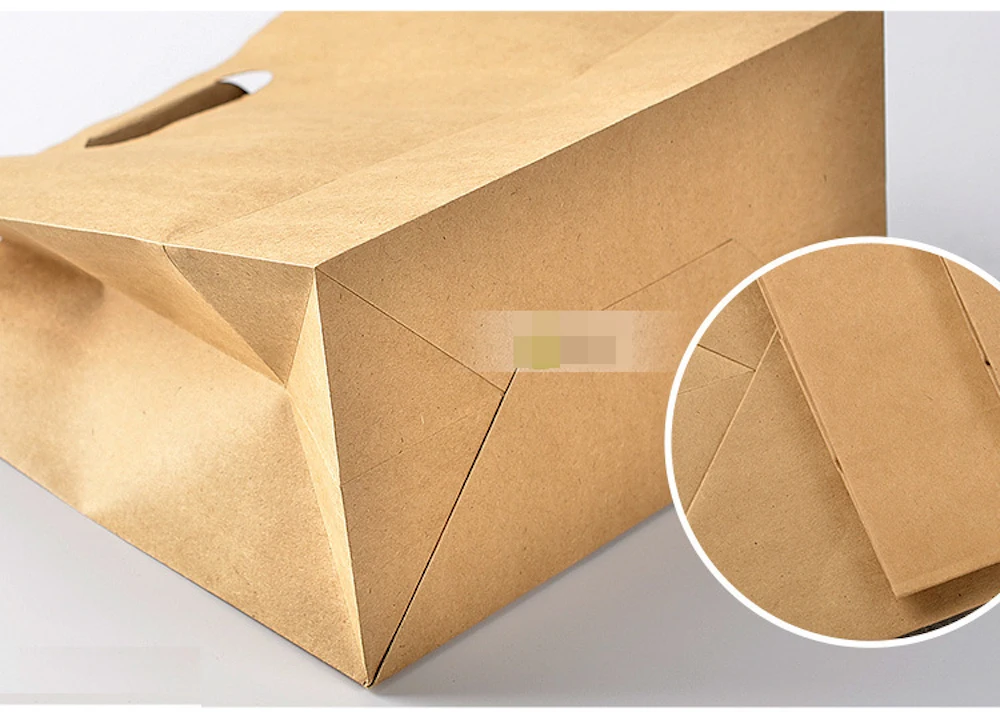 25x образец еды Еда выполнять мешок вынос Еда Класс Kraft Бумага 11x20x27 15x28x28 см 14x21x27 см 22x28x28 см
