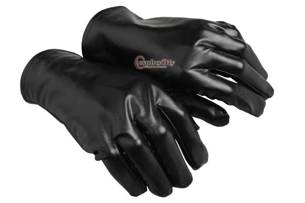 Черные кожаные перчатки для косплея из комиксов L0516|cosplay gloves|cosplay adultgloves cosplay |