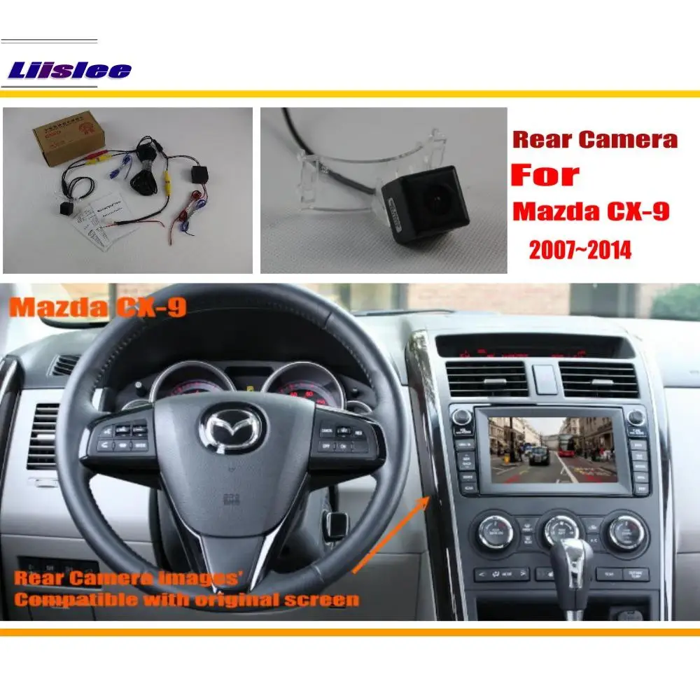 Камера заднего вида для Mazda CX-9 CX9 CX 9 2007-2010 2011 2012 2013 RCA экран совместимый