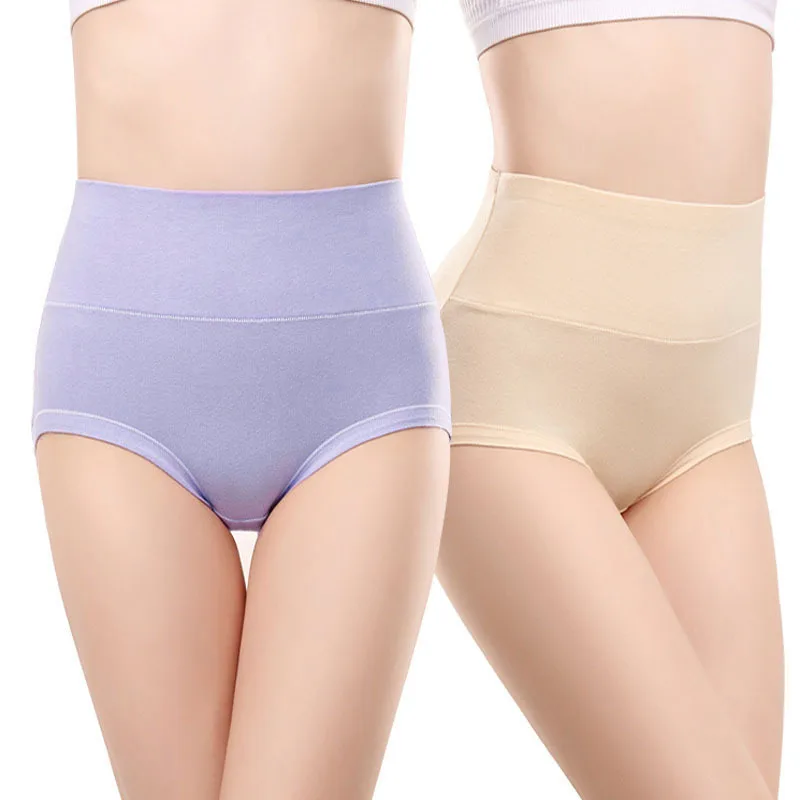 NW53 женские трусики большие размеры 5XL хлопковые с высокой талией | Женская одежда