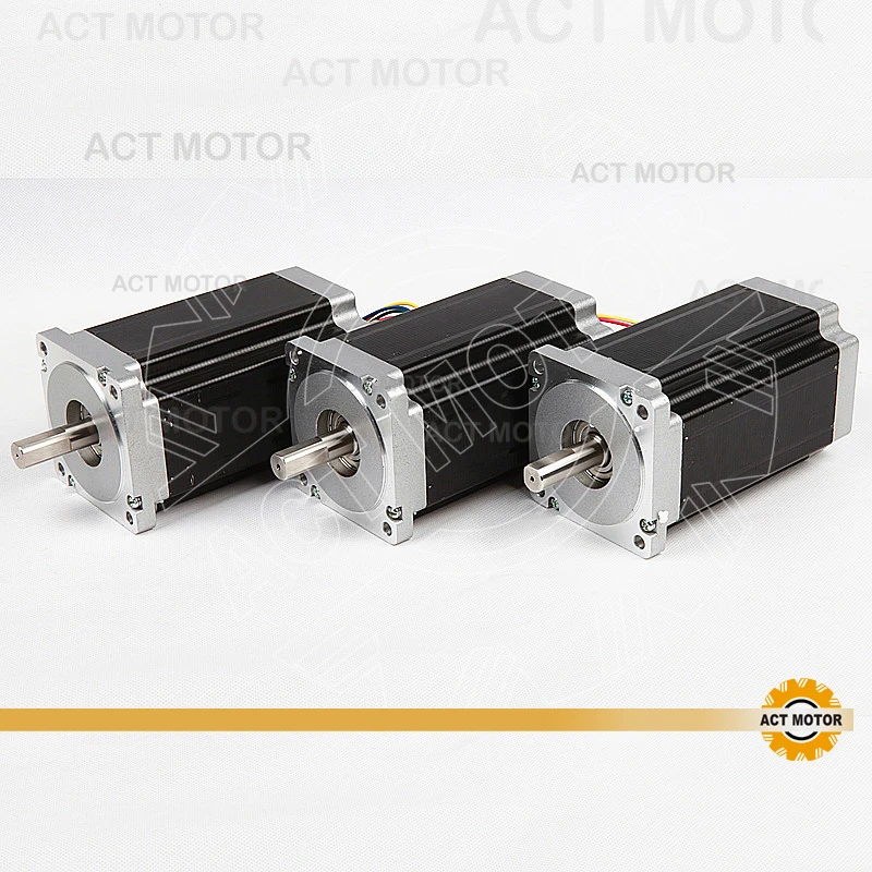 ACT двигатель 4 шт. Nema34 шаговый 34HS5435 1600oz-in 3.5A двойной плоский Вал CE ROHS ISO ЧПУ