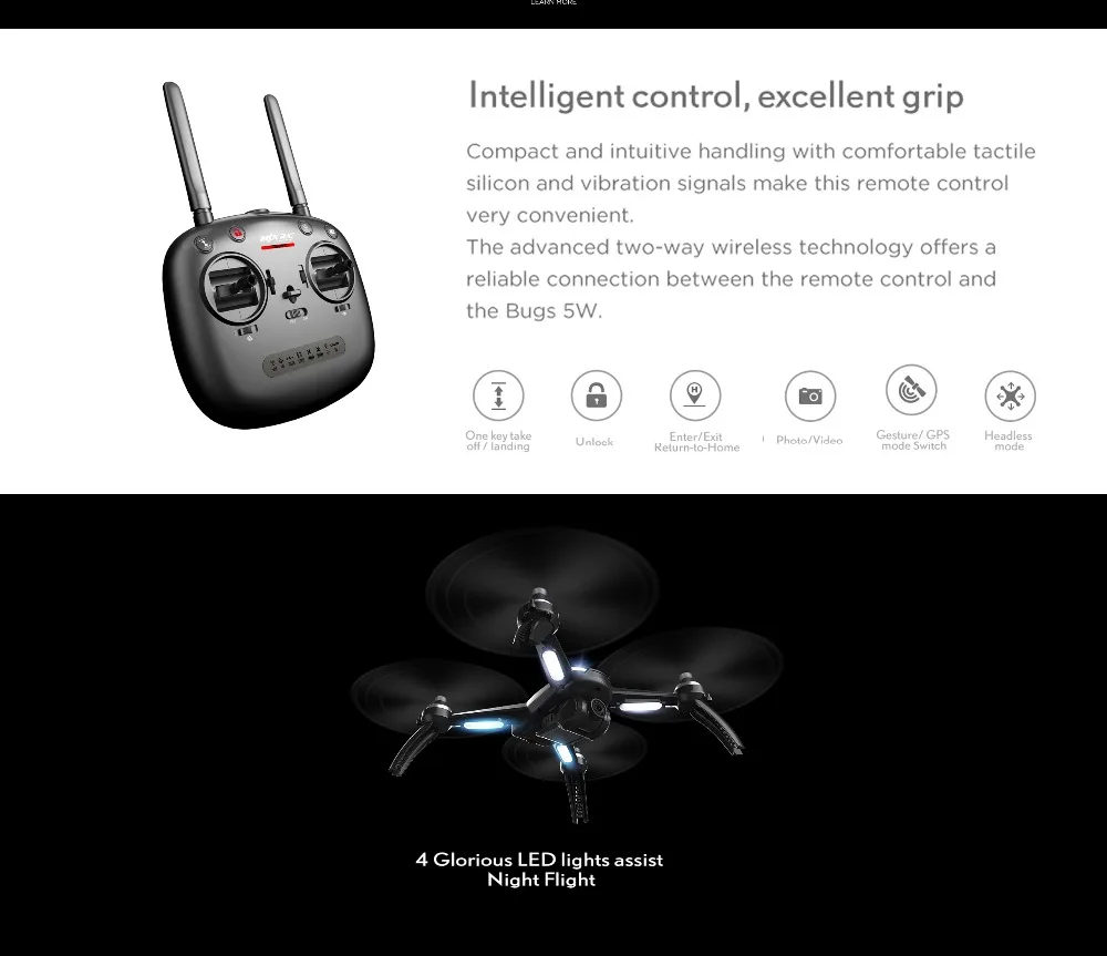 MJX Bugs 5W B5W RC gps Дрон с 5G Wi-Fi 1080P регулируемая камера один ключ возврат Следуйте за мной Квадрокоптер бесщеточный Дрон вертолет