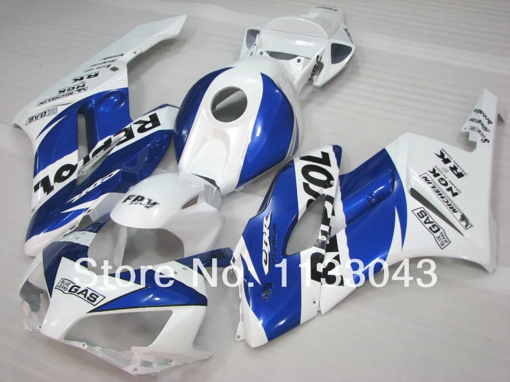 100% подходит для инъекций Обтекатели REPSOL синий белый HONDA CBR1000RR 04 05 CBR1000 RR 2004 2005 CBR 1000RR