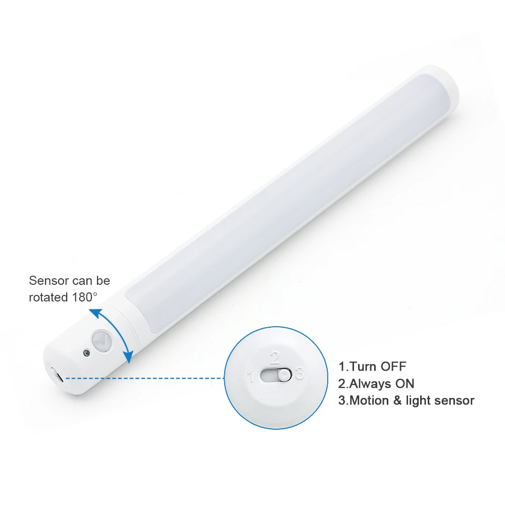 Светодиодный ночник с датчиком движения перезаряжаемый от USB 2 шт. | Лампы и