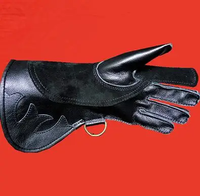 32cm Length Leather Anti-scratch Eagle Gloves Anti Bite Leave Parrot Gloves For Eurasian Goshawk Falco Traning Gloves