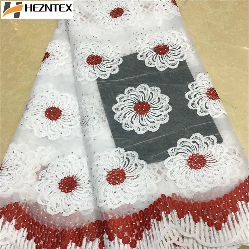 Африканская кружевная ткань 2019 вышитые нигерийские кружева с камнями высокого