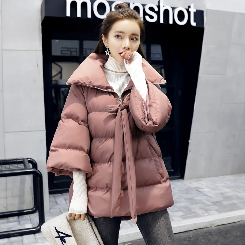 New Fashion Spring Autumn Thicken Warm Womens Zipper Pockets Cotton-padded clothes Loose Coat Plus Size Female Outwear C 450 | Женская