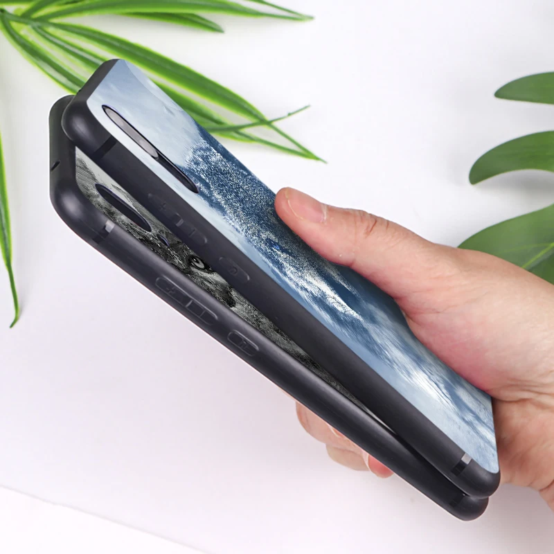 Snow wolf hard animal moon cute Soft Silicone Phone Case for xiaomi redmi note 7 k20 pro 5 6 4x 7a |