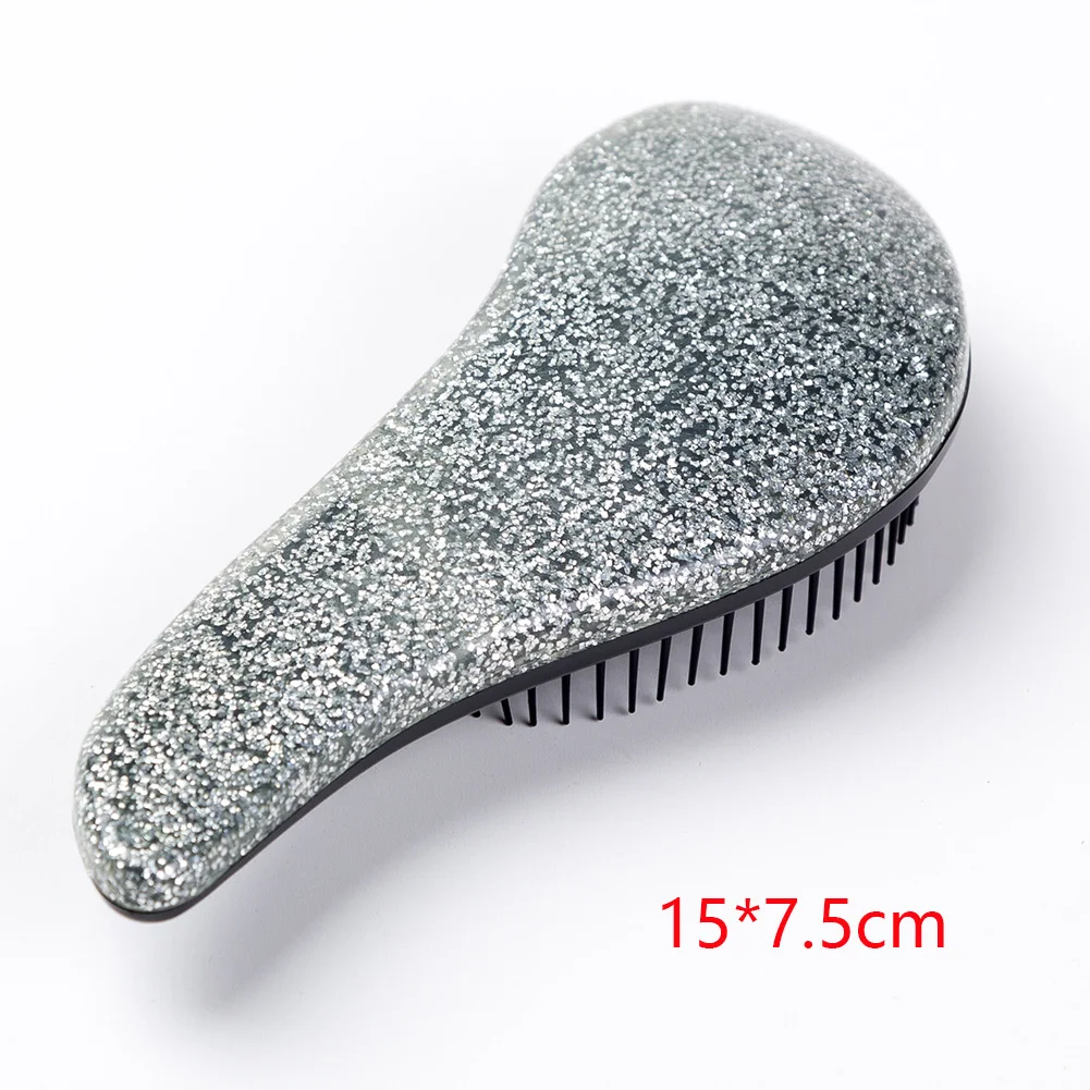 Гребень для душа Массажная щетка путешествий портативная Мягкая Блестящая ручка