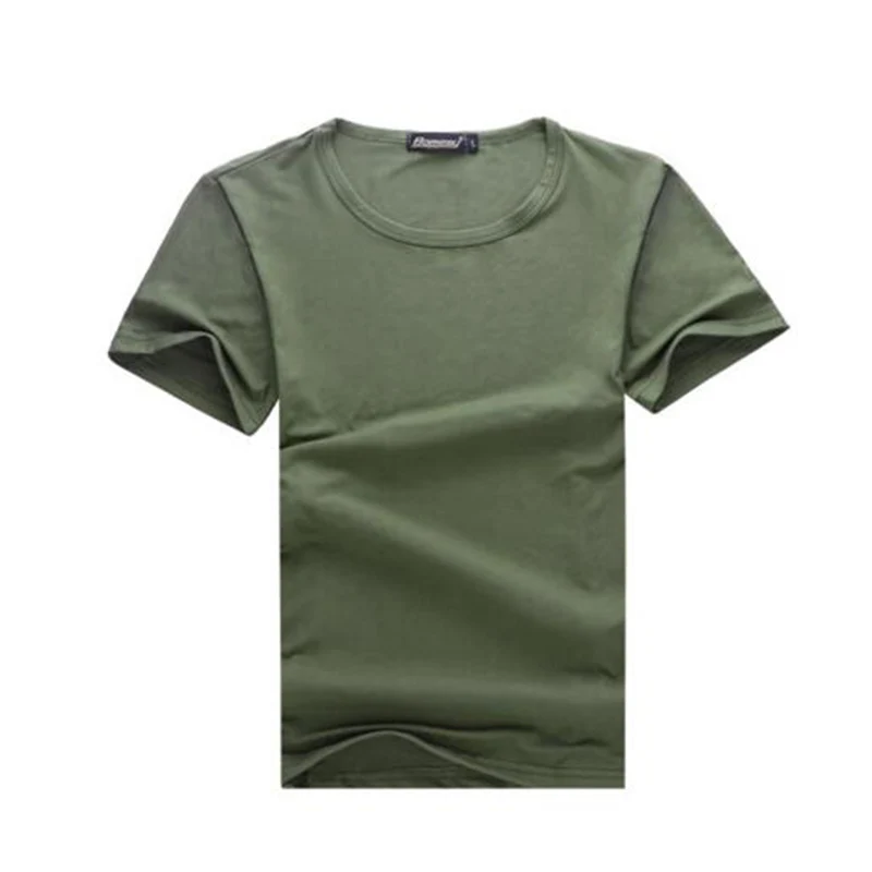 Хит Повседневная летняя Базовая футболка с коротким рукавом Мужская для фитнеса