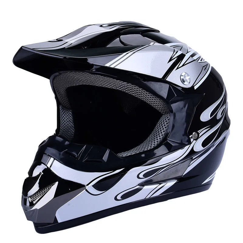 Мотоциклетный шлем защитный на все лицо для гонок по бездорожью | Автомобили и
