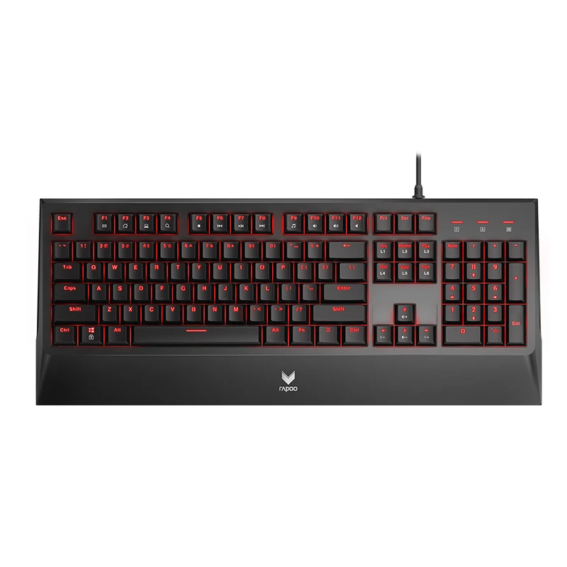 RAPOO V730L механическая клавиатура с подсветкой usb Настольный ПК геймер для игровой