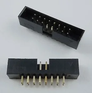 10 шт. 16 Pin 2x8P 2 0 мм шаг штыревой разъем прямой IDC два ряда пространство сквозное