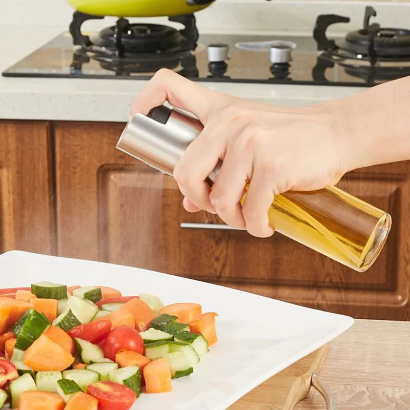 Стеклянная фотовспышка для оливкового масла Герметичная Бутылка из нержавеющей