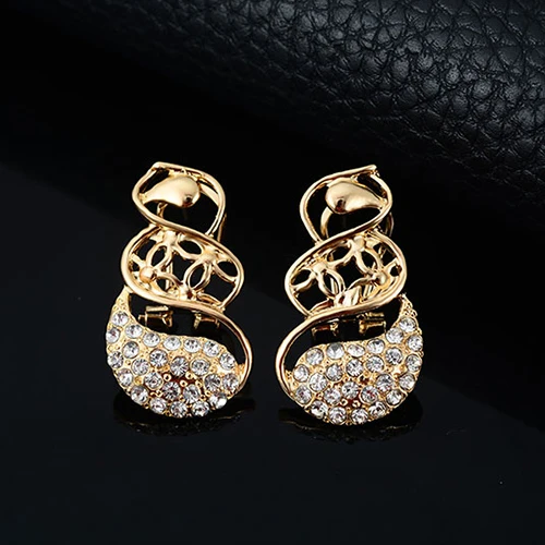 Crystal Choker Necklace Earring Bangle Bracelet Ring Women Wedding Jewelry Set | Украшения и аксессуары