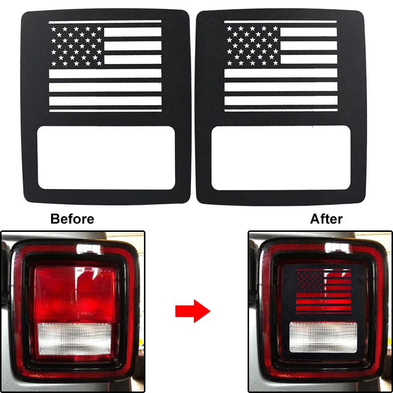 Задний фонарь JL крышка с флагом США задний защитная для 2018 Jeep Wrangler Sports|Корпус| |