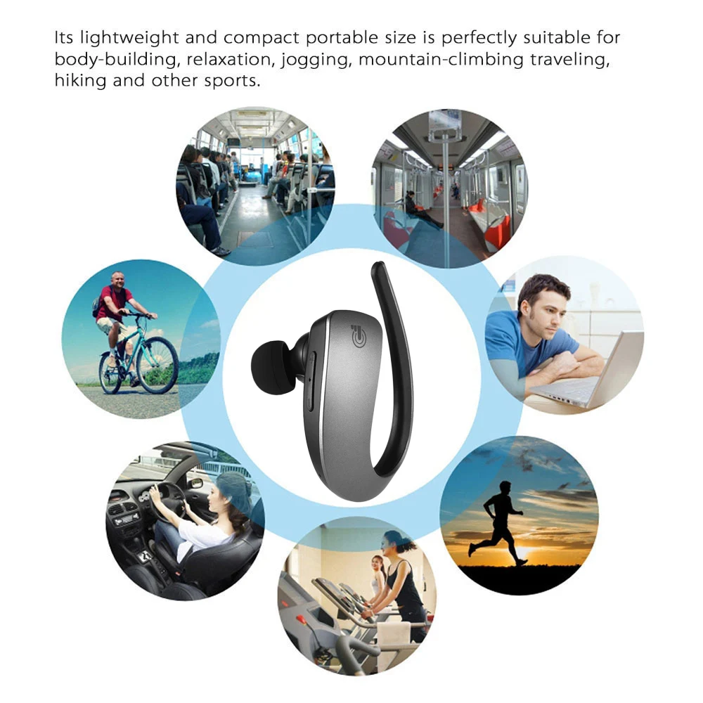 Docooler Q2 Bluetooth 4 1 Гарнитура стерео беспроводные наушники спортивные свободные руки