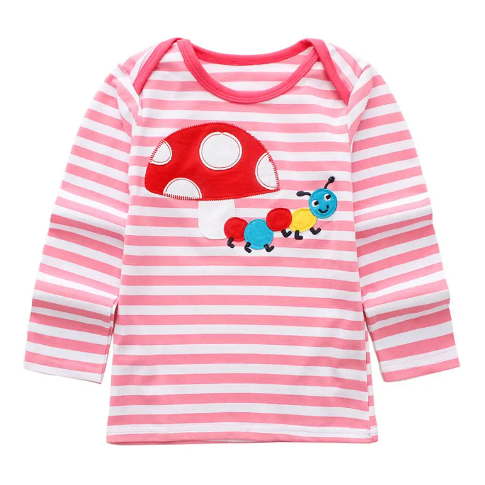 

Baby Shirt Girl Clothing 2018 Animal Bees Brand Kids Clothes Long Sleeve Pattern Children Tops Tees Free shipping New T-shirts