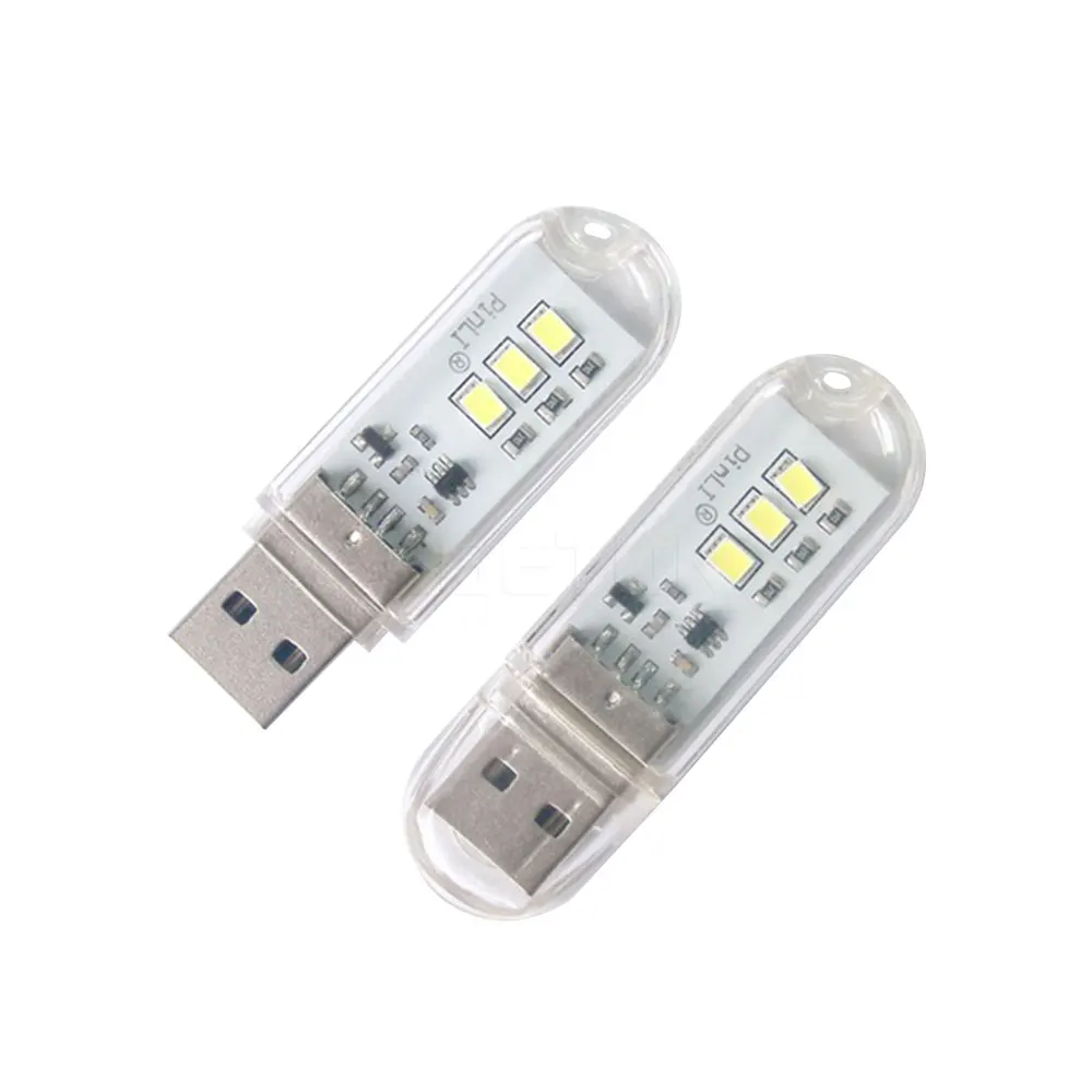 Мини USB СВЕТОДИОДНЫЙ ночник с сенсорным выключателем 3 светодиода 5 В лампочка для