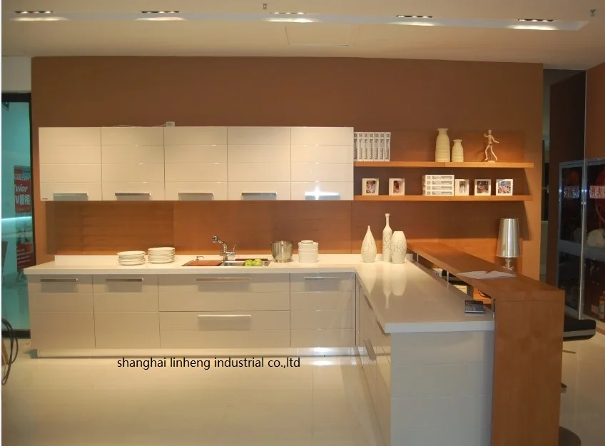 Современный глянцевый/лаковый кухонный шкаф (стандартный)|lacquer kitchen cabinet|kitchen