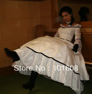 Викторианский готический корсет 1860 S бальное платье в стиле южные войны для